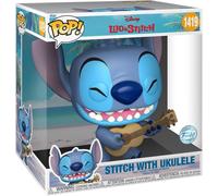 Funko Pop Jumbo Stitch with Ukulele 10" Special Edition 76786 Disney