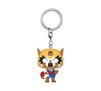 Funko Pop! Keychain: Aggretsuko - with Guitar - Novelty Keyring - Collectable Vinyl Mini Figure - Stocking Filler - Gift Idea - Official Merchandise - Anime Fans - Mini Figure