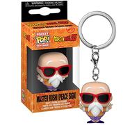 Funko POP! Keychain: DBZ - Master Roshi - (Peace Sign) Dragon Ball Z Novelty Keyring - Collectable Mini Figure - Stocking Filler - Gift Idea - Official Merchandise - Anime Fans - Backpack Decor