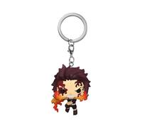 Funko POP! Keychain: Demon Slayer - Tanjiro Kamado (Dancing Flash) | Official Anime Merch - Mini Figurine Keyring for Keys, Bags and Backpacks - Stocking Filler and Party Bag Gift