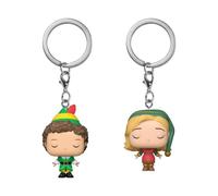 Funko Pop! Keychain: Elf - 2 Pack Buddy & Jovie Novelty Keyring - Collectable Mini Figure - Stocking Filler - Gift Idea - Official Merchandise - Movies Fans - Backpack Decor