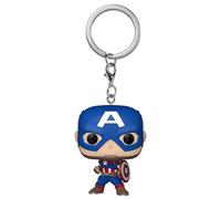 Funko Pop! Keychain: Marvel NC - Captain America - Marvel Comics Novelty Keyring - Collectable Mini Figure - Stocking Filler - Gift Idea - Official Merchandise - Comic Books Fans - Backpack Decor
