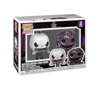 Funko POP! Keychain: Nightmare Before Christmas 2 Pack - Jack & Oogie | Official Cartoon/Animation Merch - Mini Figurine Keyring for Keys, Bags and Backpacks - Stocking Filler and Party Bag Gift