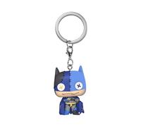 Funko Pop! Keychain: Patchwork - Batman - DC Comics Novelty Keyring - Collectable Mini Figure - Stocking Filler - Gift Idea - Official Merchandise - Comic Books Fans - Backpack Decor