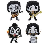 Funko POP! KISS: Band Set - Glow in The Dark Collectible Set - Online Exclusive - The Spaceman, The Starchild, The Demon, The Catman