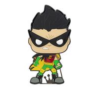 Funko Pop! Large Enamel Pin DC: Teen Titans - Robin - ROBIN - Teen Titans Go! Enamel Pins - Cute Collectable Novelty Brooch - for Backpacks & Bags - Gift Idea - Official Merchandise