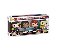 Funko POP! Marvel: 4 Pack Includes America Chavez, the Scarlet Witch, Wong, and Doctor Strange - Amazon Exclusive - Collectable Vinyl Figure - Gift Idea - Official Merchandise - Movies Fans