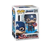 Funko Pop! Marvel: Avengers Endgame - Captain America with Broken Shield & Mjolnir - Vinyl Collectible Figure - Gift Idea - Official Merchandise - Toy for Children and Adults