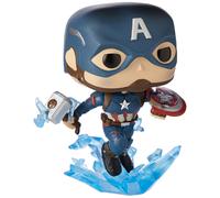 Funko Pop! Marvel: Avengers Endgame - Captain America with Broken Shield & Mjolnir - Vinyl Collectible Figure - Gift Idea - Official Merchandise - Toy for Children and Adults