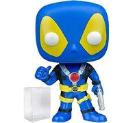 Funko Pop! Marvel: Blue X-Men Costume Deadpool with Thumbs Up FYE Exclusive Vinyl Figure (Bundled with Pop Box Protector Case)