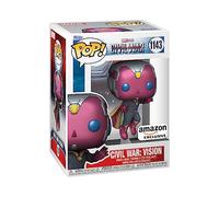 Funko Pop! Marvel: Civil War Build A Scene - Vision 1st - Captain America - Amazon Exclusive - Collectable Vinyl Figure - Gift Idea - Official Merchandise - Toys for Kids & Adults - Movies Fans