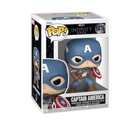 Funko Pop Marvel: Infinity Saga - Captain America | Official Superheroes Merch - Collectable Vinyl Figurine for Shelf Display - Birthday Gift Idea for Fans and Collectors