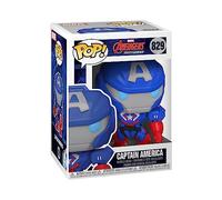 Funko POP! Marvel Mech-Cap. Captain America Comics Vinyl - Marvel Comics - Collectable Vinyl Figure - Gift Idea - Official Merchandise - Toys for Kids & Adults - Comic Books Fans