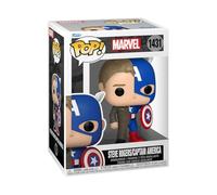 Funko Pop! Marvel: Split - Captain America A/Steve R - Marvel Comics - Collectable Vinyl Figure - Gift Idea - Official Merchandise - Toys for Kids & Adults - Comic Books Fans
