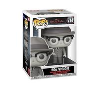Funko POP! Marvel: WandaVision - Vision 50s - Black & White - 1/6 Odds for Rare Chase Variant - Collectable Vinyl Figure - Gift Idea - Official Merchandise - Toys for Kids & Adults - TV Fans