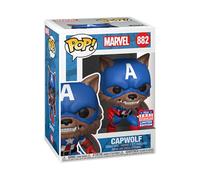 Figure CAPTAIN AMERICA CAPWOLF Limited 10cm FUNKO POP HEROES 882 Summer Con 2021