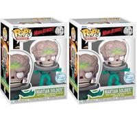 Funko POP! Movies: Mars Attacks - Alien Soldier - 1/6 Odds for Rare Chase Variant - Glow In the Dark - Mars Attacks Film - Collectable Vinyl Figure - Gift Idea - Official Merchandise - Movies Fans