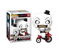 Funko POP Movies Terrifier Art the Clown with Bike #1591 new + pop protector