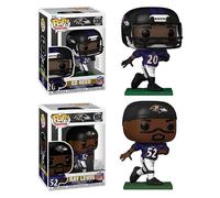 Funko Pop! NFL Baltimore Ravens Ed Reed #330 and Ray Lewis #152 Vinyl Figures, Set of 2
