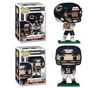Funko Pop! NFL Chicago Bears Caleb Williams and Dick Butkus Combo Set of 2 Collectible Vinyl Figures