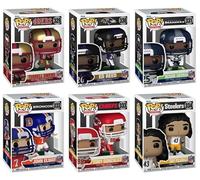 Funko Pop! NFL Legends Collection Complete 6-Piece Set with Terrell Owens, Ed Reed, Richard Sherman, John Elway, Tony Gonzalez, Troy Polamalu Vinyl Figures