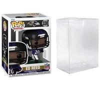 Funko Pop! NFL Legends Ed Reed Baltimore Ravens Vinyl Figure #330, Multicolor, 3.75 Inches with Compatible Box Protector Case