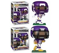 Funko Pop! NFL Vikings Justin Jefferson and CRIS Carter Vinyl Figure Combo Set of 2