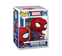 Funko Pop! Premium: Spider-Man - Spider-Man Leaning - Marvel Comics - Amazon Exclusive - Collectable Vinyl Figure - Gift Idea - Official Merchandise - Toys for Kids & Adults - Superheroes Fans