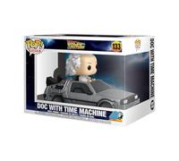 Funko Pop! Rides Deluxe: Back to the Future - Doc With Time Machine - Dr. Emmett Brown - Back to the Future - Collectable Vinyl Figure - Gift Idea - Official Merchandise - Toys for Kids & Adults