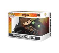 Funko POP! Rides Deluxe: How to Train Your Dragon - Hiccup with Toothless | Official Cartoon/Animation Merch - Collectable Vinyl Figurine for Shelf Display - Birthday Gift Idea for Fans and Collectors