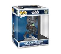 Funko POP! Rides Deluxe: Star Wars: The Mandalorian and Grogu - The Mandalorian with Grogu in Imperial Remnant AT-RT - Collectable Vinyl Figure - Gift Idea - Official Merchandise