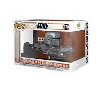 Funko Pop Rides Mandalorian Mandaloriano & N - 1 Starfighter 76549 Clear