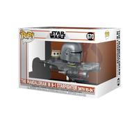 Funko Pop Rides Mandalorian Mandaloriano & N - 1 Starfighter 76549 Clear