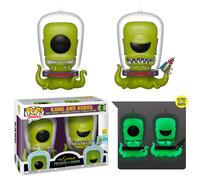 Funko Pop! Simpsons Treehouse of Horror Kang and Kodos Exclusive 2 Pack Shared Sticker Summer Convention Exclusive SDCC
