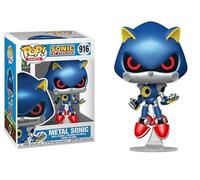 Funko Pop Sonic The Hedgehog + Protector: Pop! Games Vinyl Figure (Collector Gift Set Bundled with ToyBop Box Protector Case) (Metal Sonic)