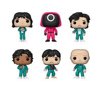 Funko Pop! Squid Game Set of 6 - SAE-Byeok 067, Il-NAM 001, Sang-Woo 218, Gi-Hun 456, Ali 199 and Red Soldier