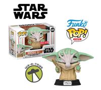Funko Pop Star Wars 469 The Mandalorian Grogu with Chowder Squid Bobble-Head