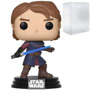 Funko POP Star Wars: Clone Wars - Anakin Skywalker Vinyl Figure (Bundled with Compatible Box Protector Case), Multicolored, 3.75 inches