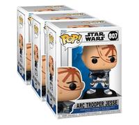 Funko Pop! Star Wars: Clone Wars - Arc Trooper Jesse - 1/6 Odds for Rare Chase Variant - Collectable Vinyl Figure - Gift Idea - Official Merchandise - Toys for Kids & Adults - Sci-Fi Fans (Pack of 3)