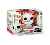 Funko POP! Star Wars: Mandalorian Holiday - Grogu Snowman | Official Sci-Fi Merch - Collectable Vinyl Figurine for Shelf Display - Birthday Gift Idea for Fans and Collectors