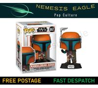 FUNKO POP STAR WARS MANDALORIAN JUDGE #667 BOBBLEHEAD VINYL FIGURE MINT