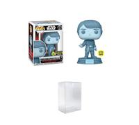 Funko POP! Star Wars: Return of The Jedi 40th Hologram Luke Glow-in-The-Dark Pop! Vinyl Figure - Entertainment Earth Exclusive Bundled with a Byron's Attic Pop Protector