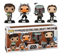 Funko Pop Star Wars Special Edition Star Wars 4 Pack With GROGU / ASHOKA / BOBA FETT / FENNEC SHAND