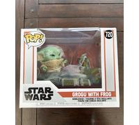 Funko Pop! Deluxe: Star Wars: The Mandalorian - Din Grogu (the Child, Baby Yoda) With Frog - Collectable Vinyl Figure - Gift Idea - Official Merchandise - Toys for Kids & Adults - TV Fans
