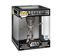 Funko Pop! Deluxe Figure IG-12 with Grogu – Lights and Sounds – Star Wars: The Mandalorian, 6.75 in