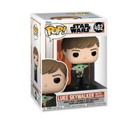 Funko POP Star Wars The Mandalorian Luke Skywalker with Grogu Figure (#482)