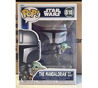 Funko POP Star Wars The Mandalorian with Grogu #818. Brand New In Pop Protector