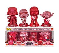 Funko Pop! Star Wars: Valentines - Yoda - 4 Pack - Diamond Glitter - Collectable Vinyl Figure - Gift Idea - Official Merchandise - Toys for Kids & Adults - Movies Fans - Model Figure for Collectors