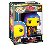 Funko Pop! Stranger Things Eleven In Mall Outfit Black Light Exclusive Figure Multicolor