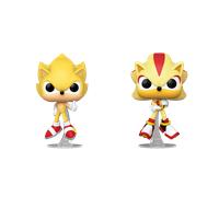 Funko Pop! Super Sonic & Super Shadow 2-Pack (Flocked)